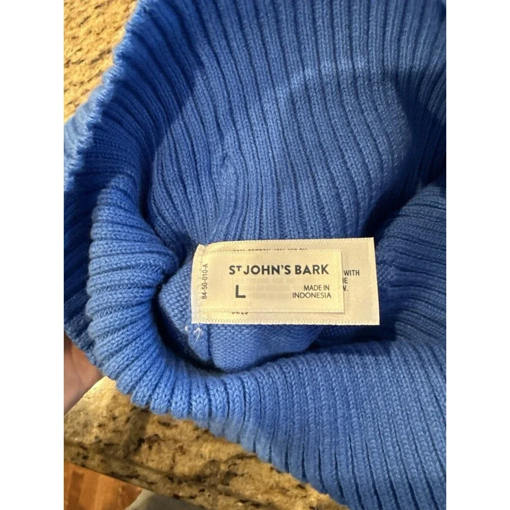 NEW St Johns Bark Dog Coat Cable Knit Sweater Warm Large Gray Red BLue Lot Of 3